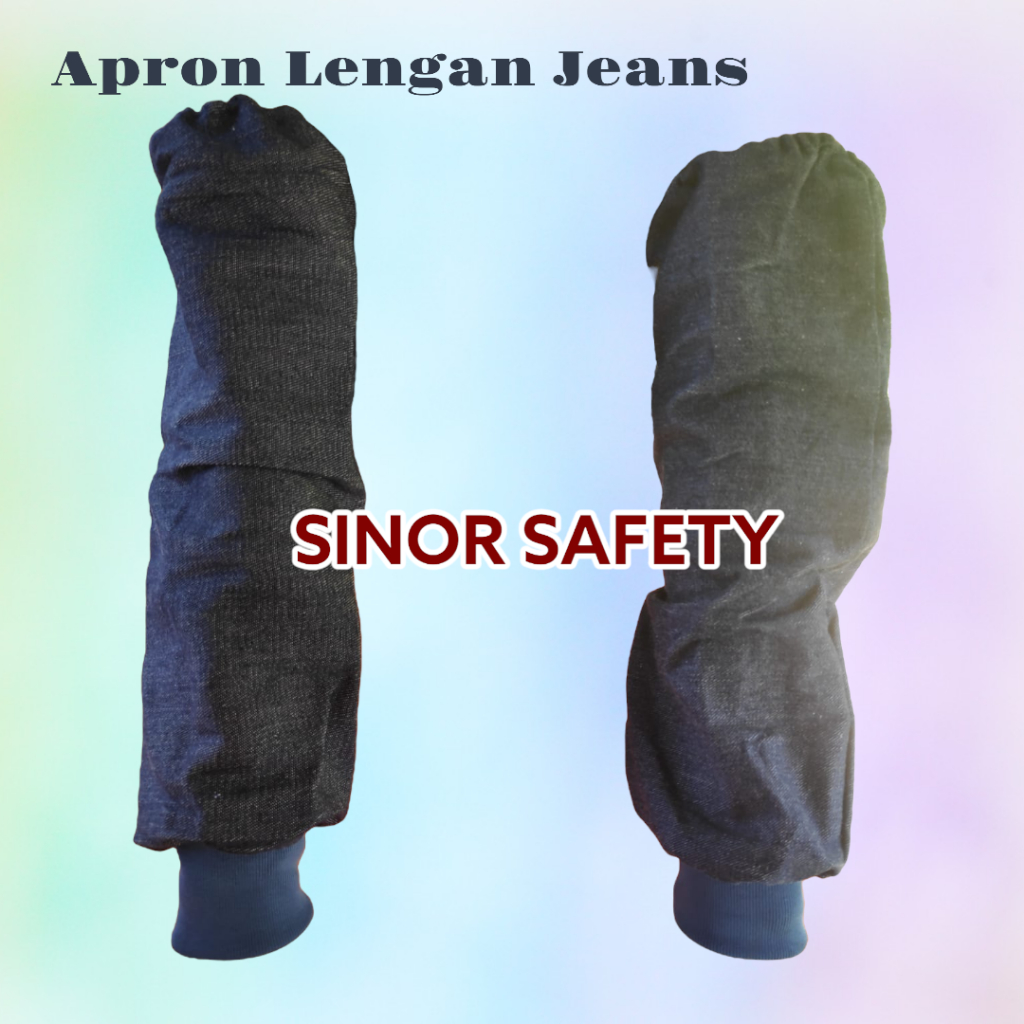 Apron Las Pelindung Tangan Lengan Jeans Manset Tebal