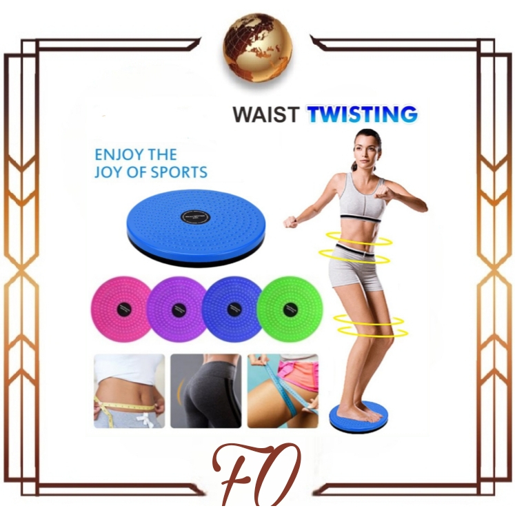 (FO)Waist Twisting Disc Plate Jogging Trimmer Piring Senam Pinggang Alat Olahraga