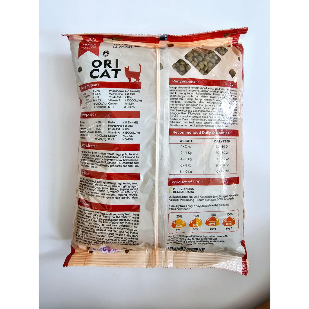 ORI CAT FOOD 4KG - Makanan Kucing Premium MURAH