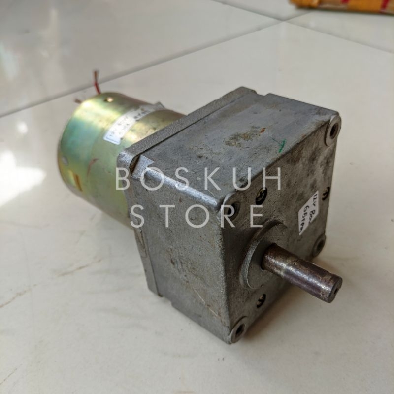 DC MOTOR GEARBOX 12VDC 80W 65RPM/MIN TORSI KUAT