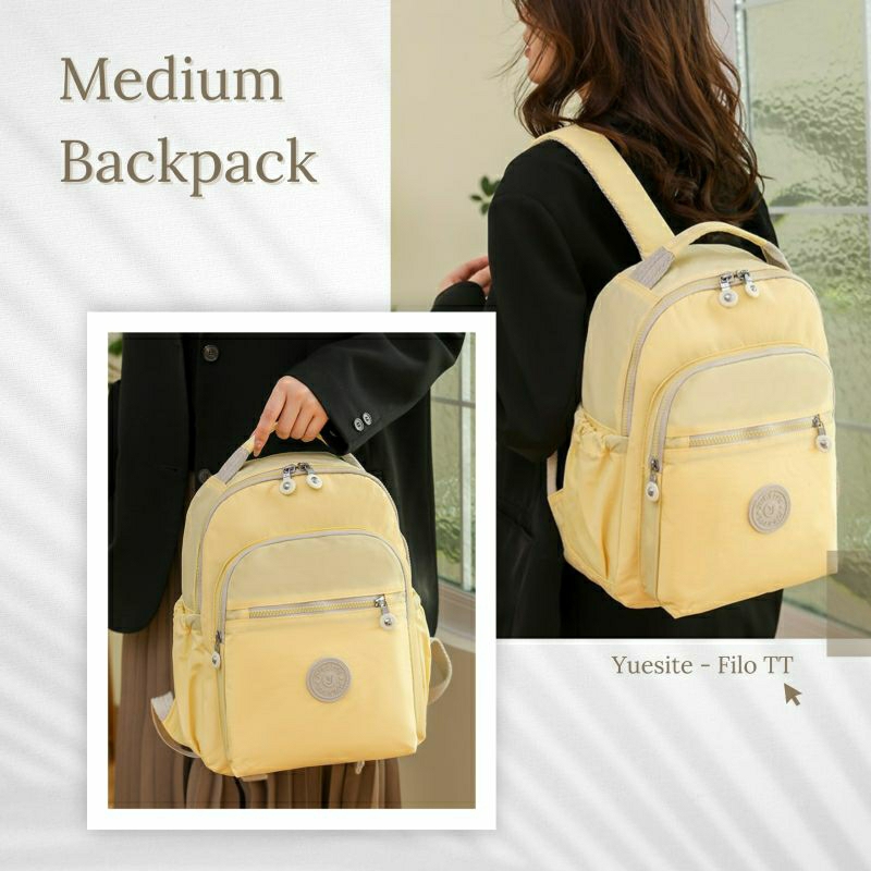 CYUTEBAGS TAS RANSEL WANITA ANAK YUESITE FILO MEDIUM BACKPACK IMPORT ANTI AIR