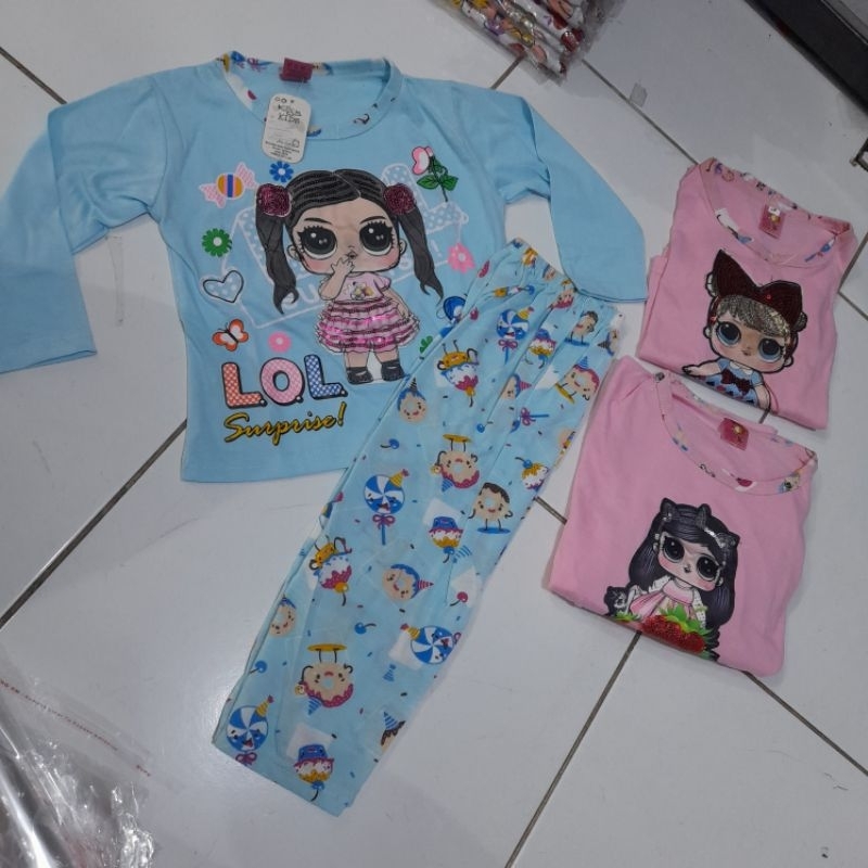 STELAN ANAK PANJANG2/CP/HOTPANT Pendek LLFRIEND WARNA BAHAN KAOS KATUN ADEM/PIYAMA ANAK/LL WARNA/BAJU ANAK