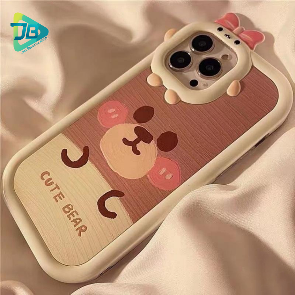 CUSTOM SOFTCASE PITACU FRAME KARAKTER CUSTOM CUTE BEAR FOR VIVO Y12 Y11 Y15 Y17 Y15S Y01 Y20 Y12S Y20I Y16 Y02S Y02 Y50 Y30 Y30I Y35 Y22 Y22S Y75 Y55 Y21S Y33S Y91 Y95 Y91C Y1S S15 S15E T1 V25 PRO V25E JB8630