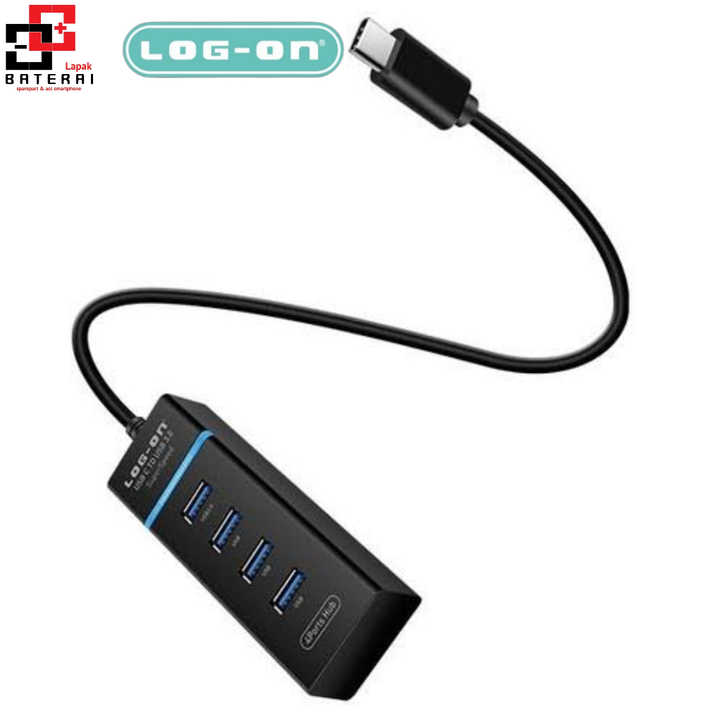 Log - on Hub05 Usb Hub Type C To Usb 3.0 4 Port High Speed Transfer Up to 5Gbps