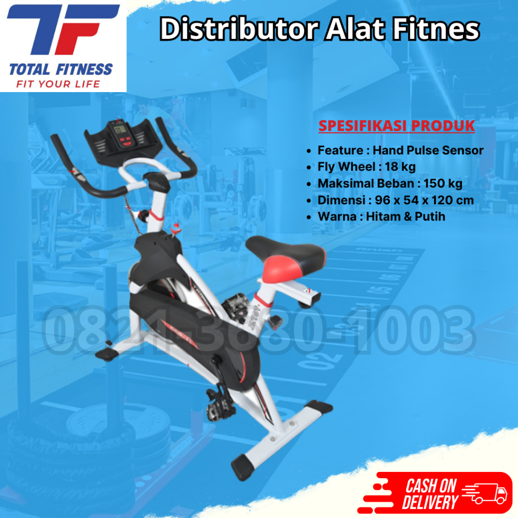 Spinning Bike TL 930 Sepeda Statis Total Fitness