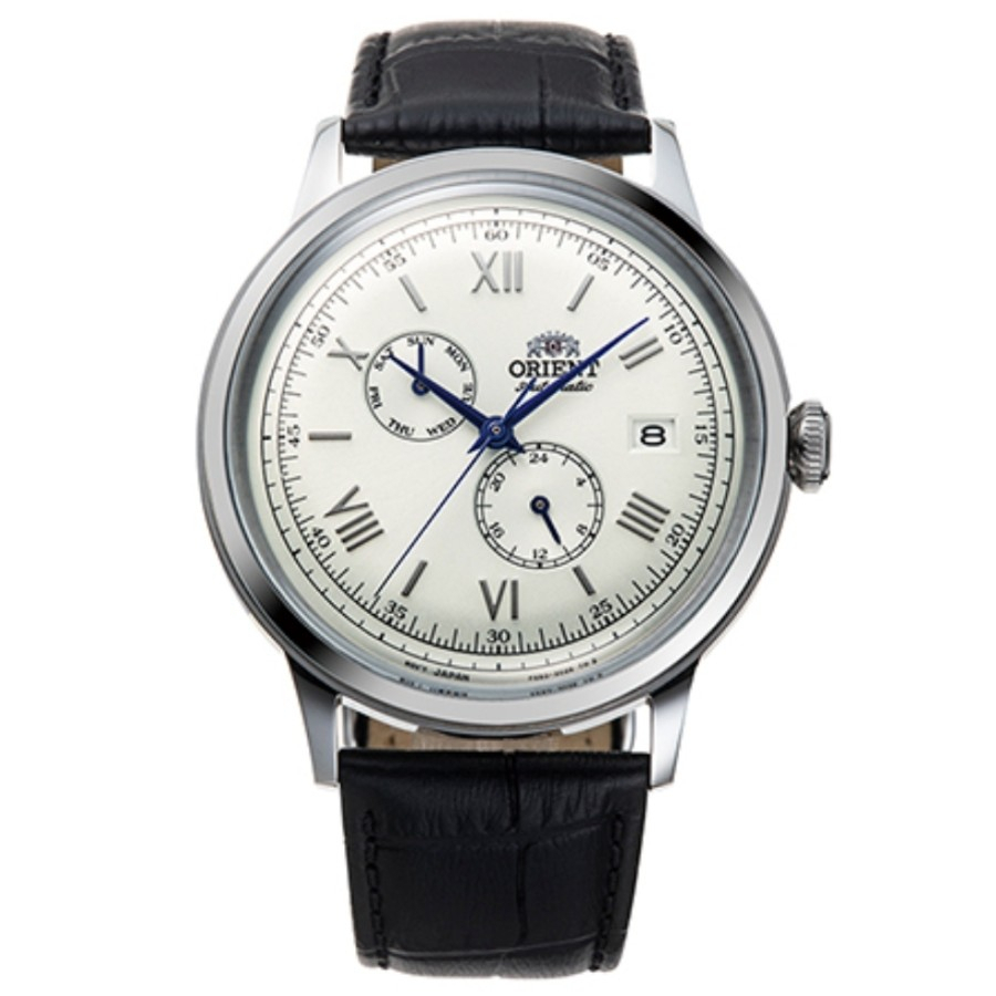 Orient Bambino RA-AK0701S30B Jam Tangan Pria Kulit Asli Tahan Air 3 ATM Garansi 1 Tahun Desain Elega