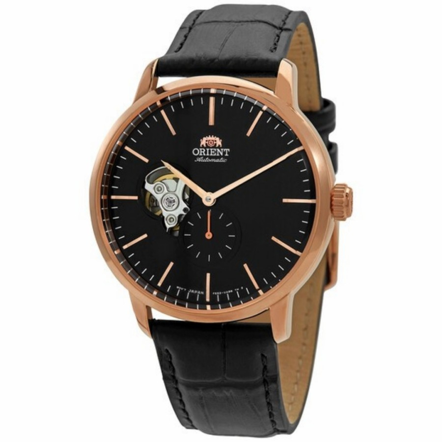 Jam Tangan Pria Orient RA-AR0103B10B Automatic Open Heart Leather Strap