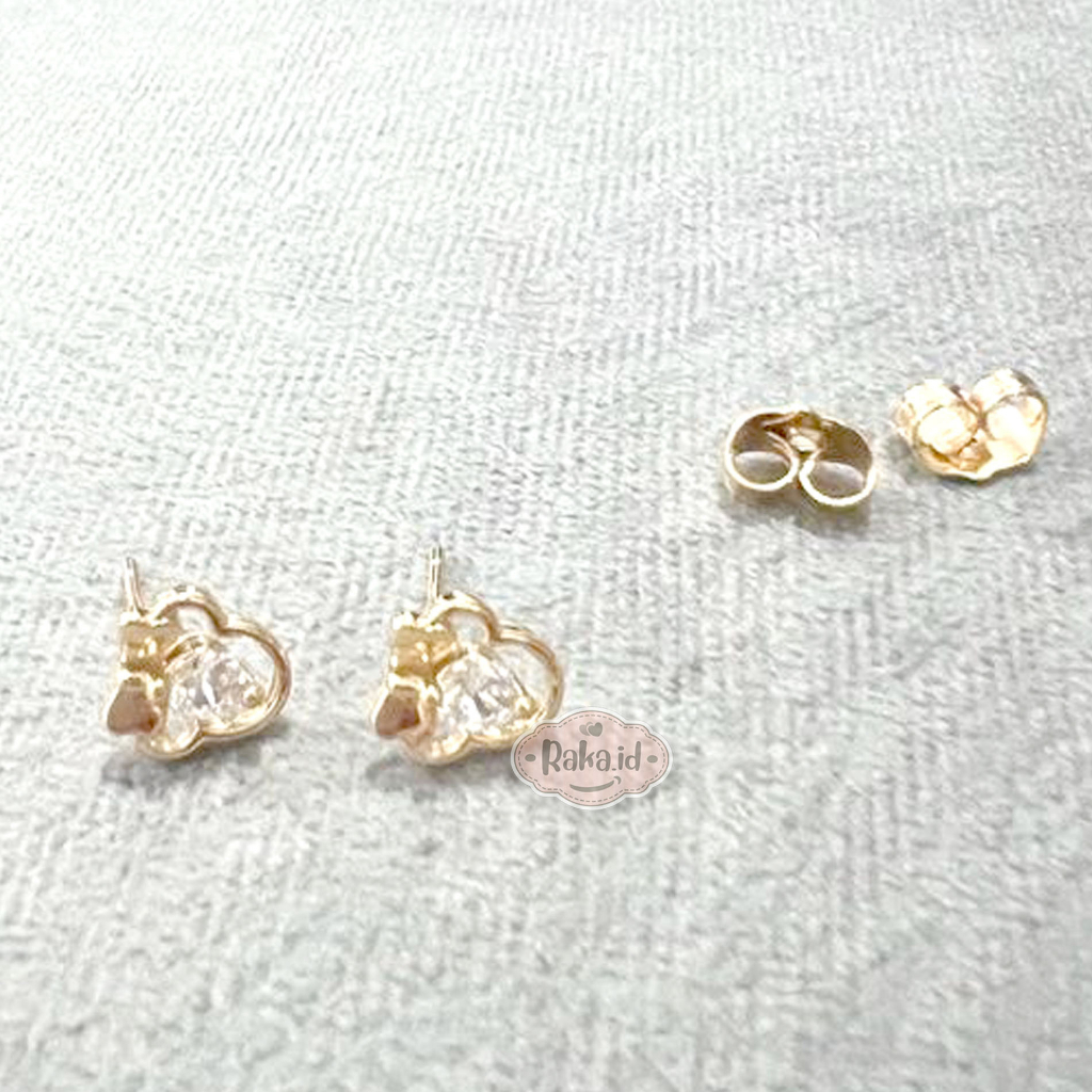 Anting Korean Style Anting Anti Karat Anting Tusuk Motif Minnie Pita 1278