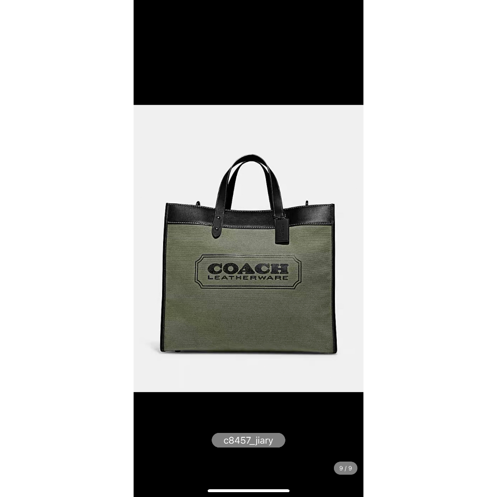 [Instant/Same Day]COACH 7674  077  8457  New Men's Bag Classic Logo Field Tote No. 40 Tote Bag Shoulder Bag Crossbody Bag Handbag  ttb