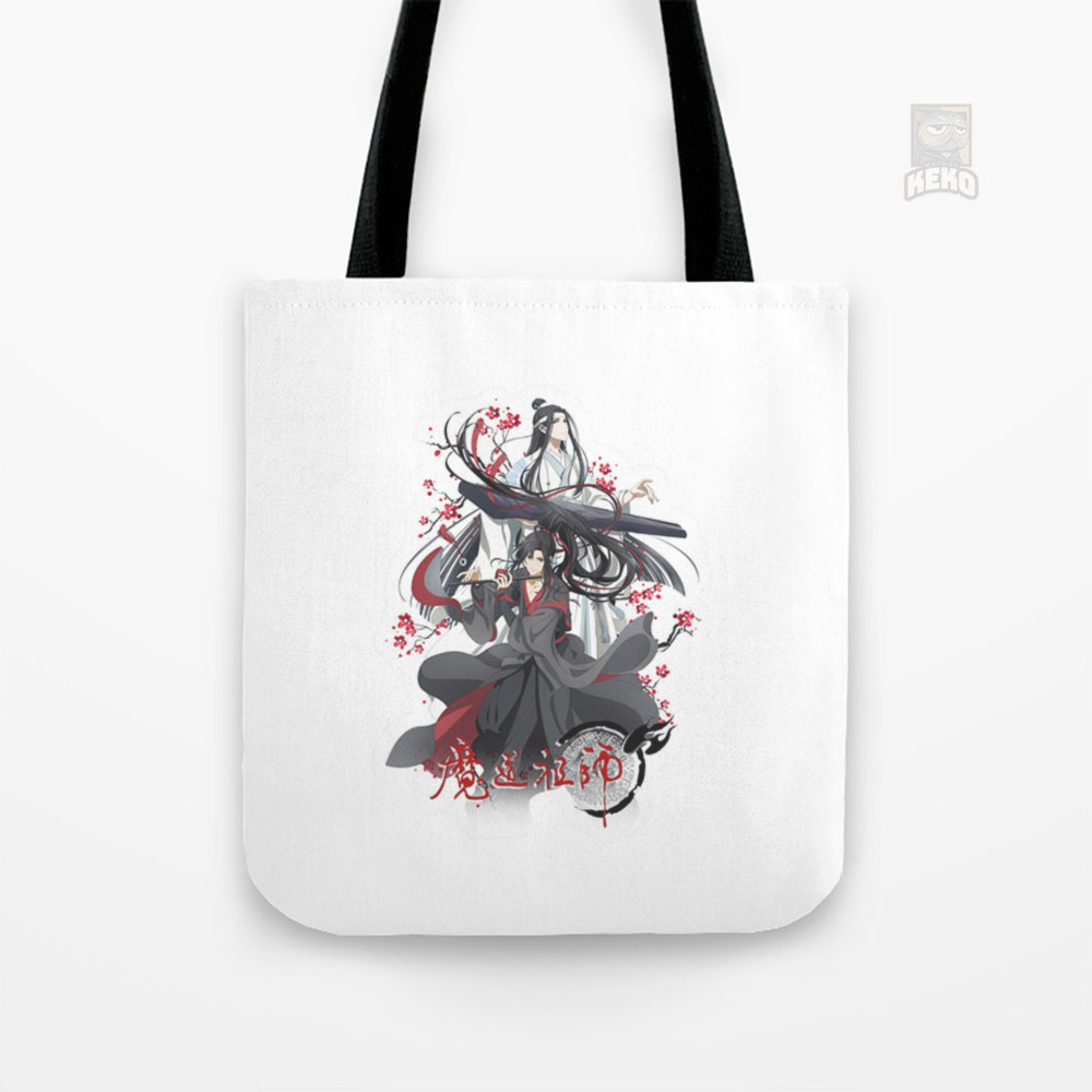 Lan Wangji and Wei Ying Mo Dao zu Tote Bag Kanvas