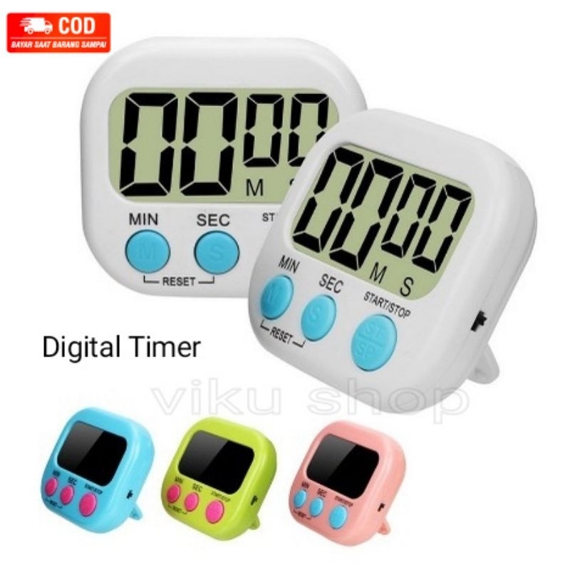 Digital Timer Masak Alarm Stopwatch Magnet