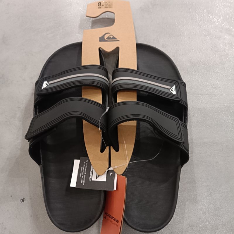 Sandal slide pria Quiksilver rivi double adj