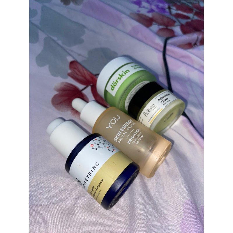 preloved skincare somethinc dark spot you serum brightening dorskin matcha glow pratista advance ser