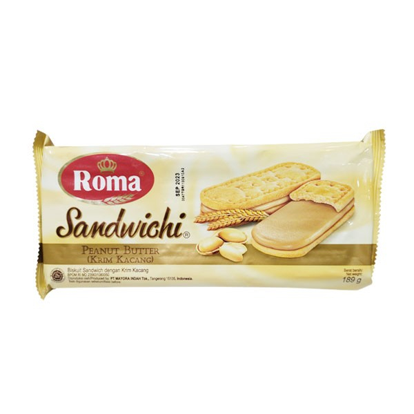 

ROMA SANDWICH PEANUT 189 GR AYES TOSERBA