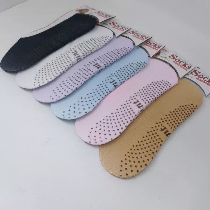 12 PASANG HIDDEN SOCKS - KAOS KAKI INVISIBLE ANTI SLIP / KAOS KAKI WANITA HIDDEN SOCK DIBAWAH MATAKAKI BAHAN STOCKING