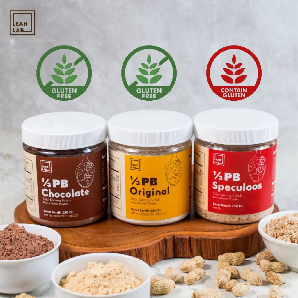 Lean Lab 1/3 PB Selai Kacang Bubuk 250 gram (Peanut Butter Powder)