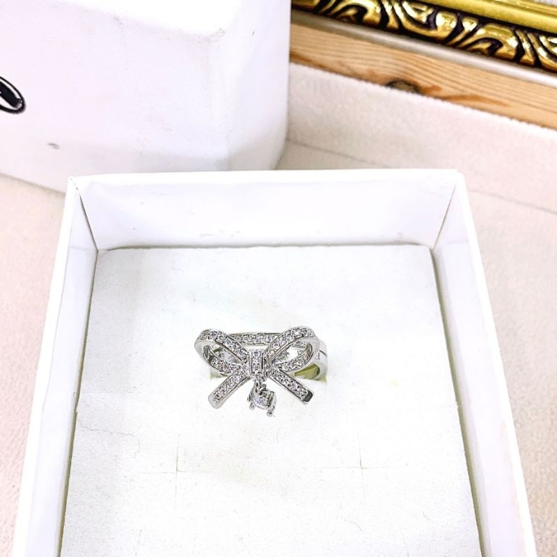 Cincin Zircon Lapis Emas Premium Quality Anti karat anti alergi Ring mata kilau 1827