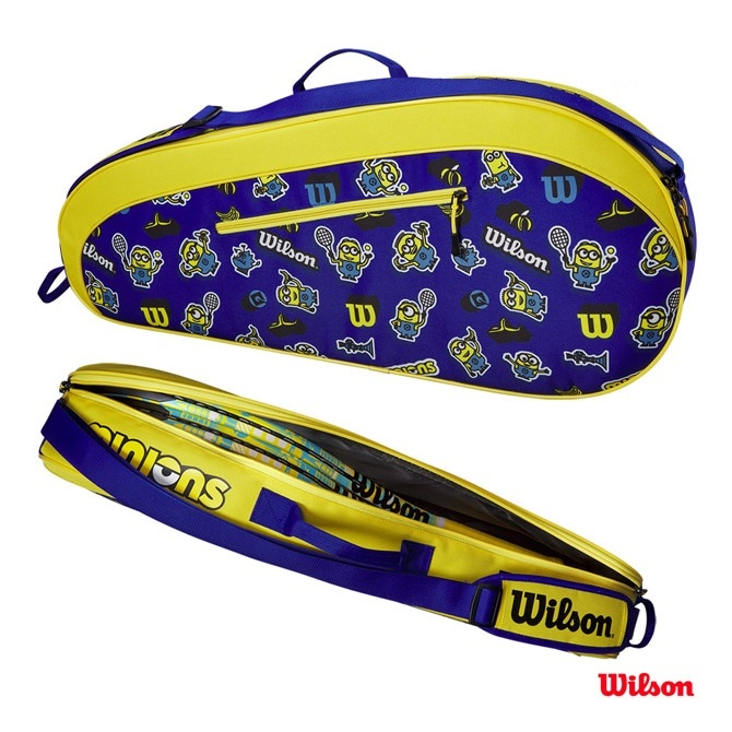 Tas Tenis Wilson Minion 3 Pack Tas Tenis Wilson Minion 3R Blue Yellow 2023 Original