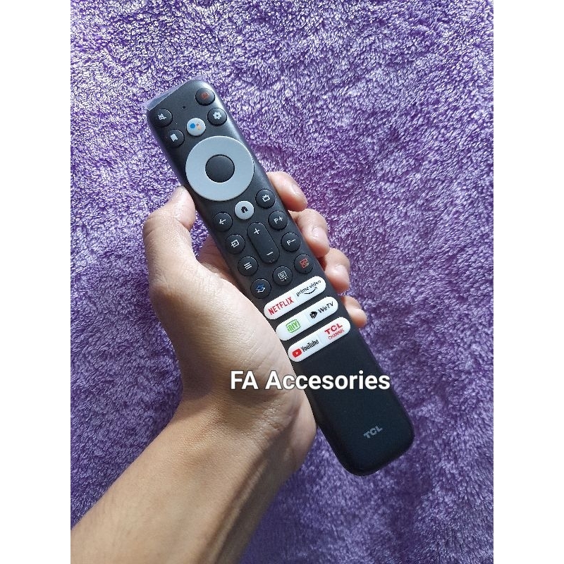 Remote Tv TCL Android Google TV Original Voice Asisten IQIY WeTV Netflix