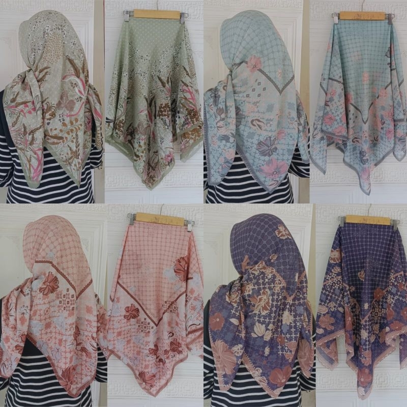 VOAL MURAH/HIJAB MOTIF/VOAL PRINT/HIJAB SEGIEMPAT/VOAL MURAH