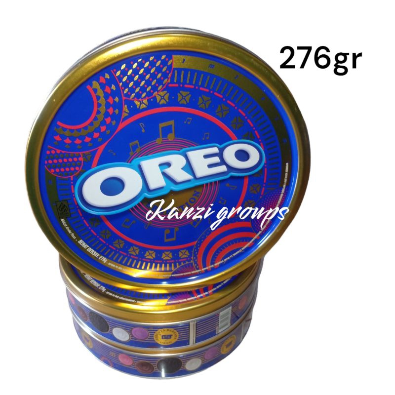 oreo selection joyful kaleng 276gr | kue jajan lebaran parsel