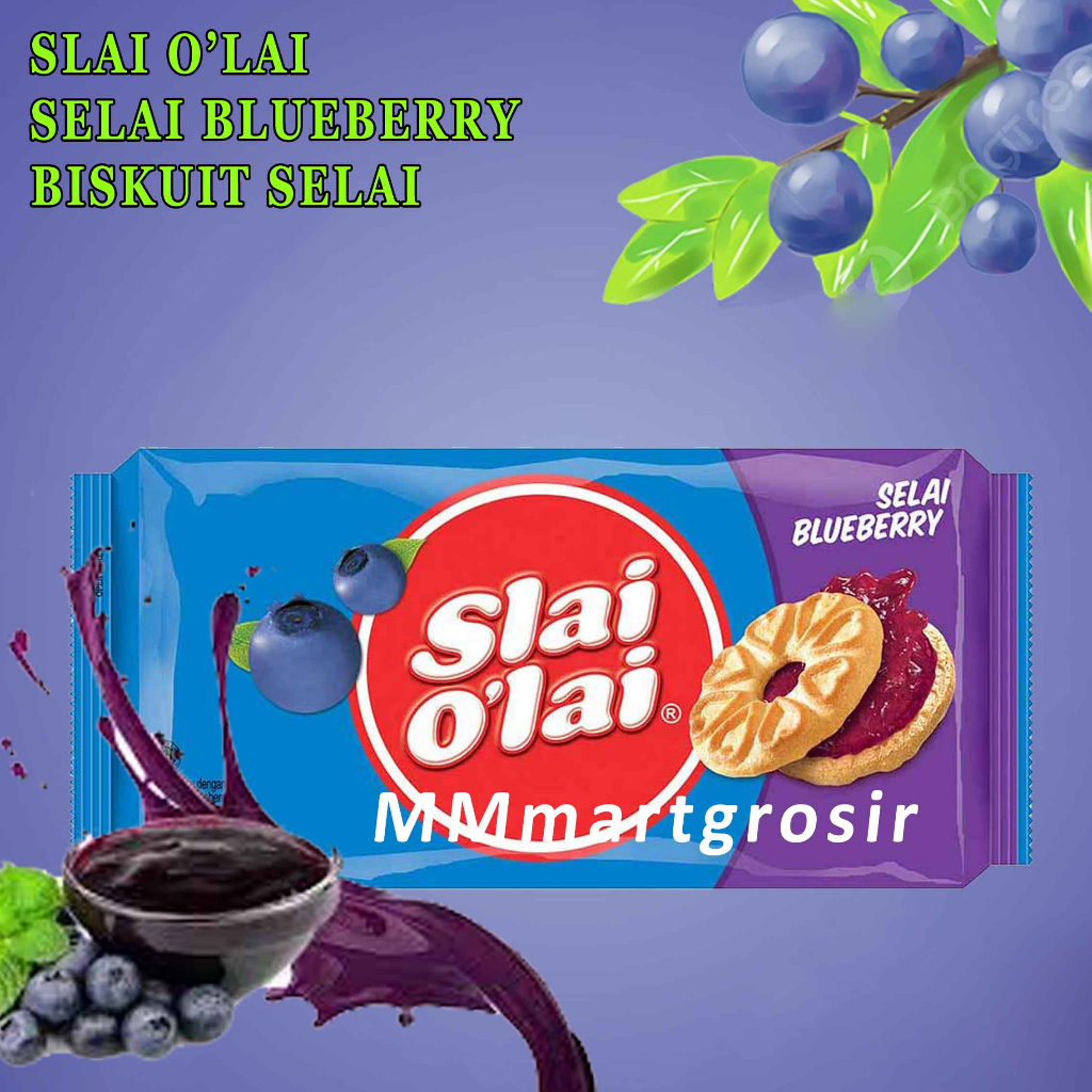 MAYORA BISKUIT/ SELAI BLUEBERRY/ SELAI OLAI/ 192gr