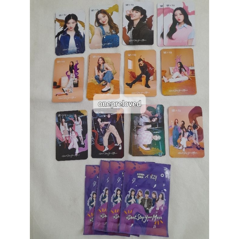 Photocard Ultra Milk Itzy: PC Ryujin, Chaeryeong, Yeji, Yuna, Lia