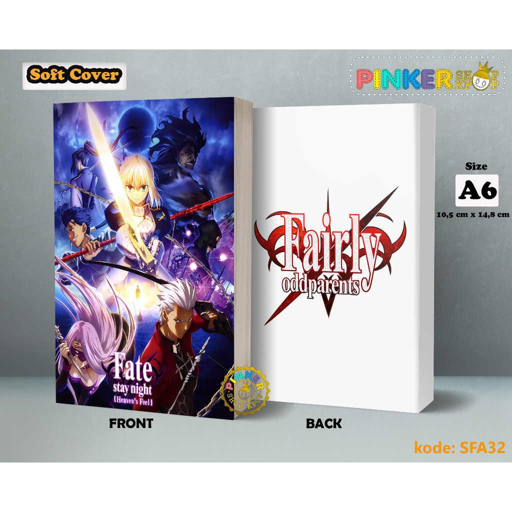

(SFA32) Pocket Note Fate Stay Night All Servant Season 1 Softcover A6/A5 Buku Tulis catatan Notes Agenda Planner Jurnal
