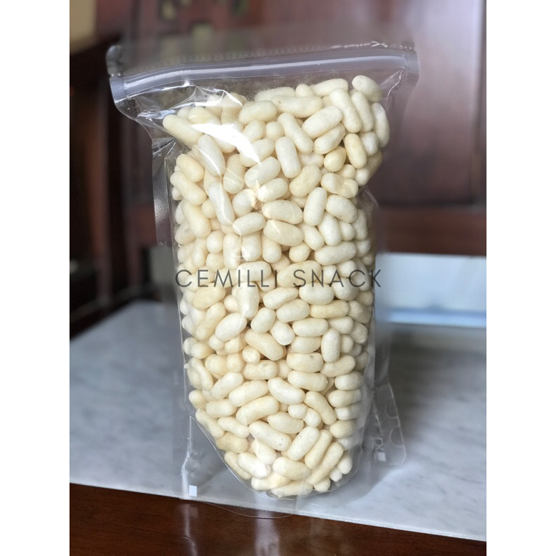 

Snack Makanan Ringan Pilus Kapsul Camilan Bawang Putih