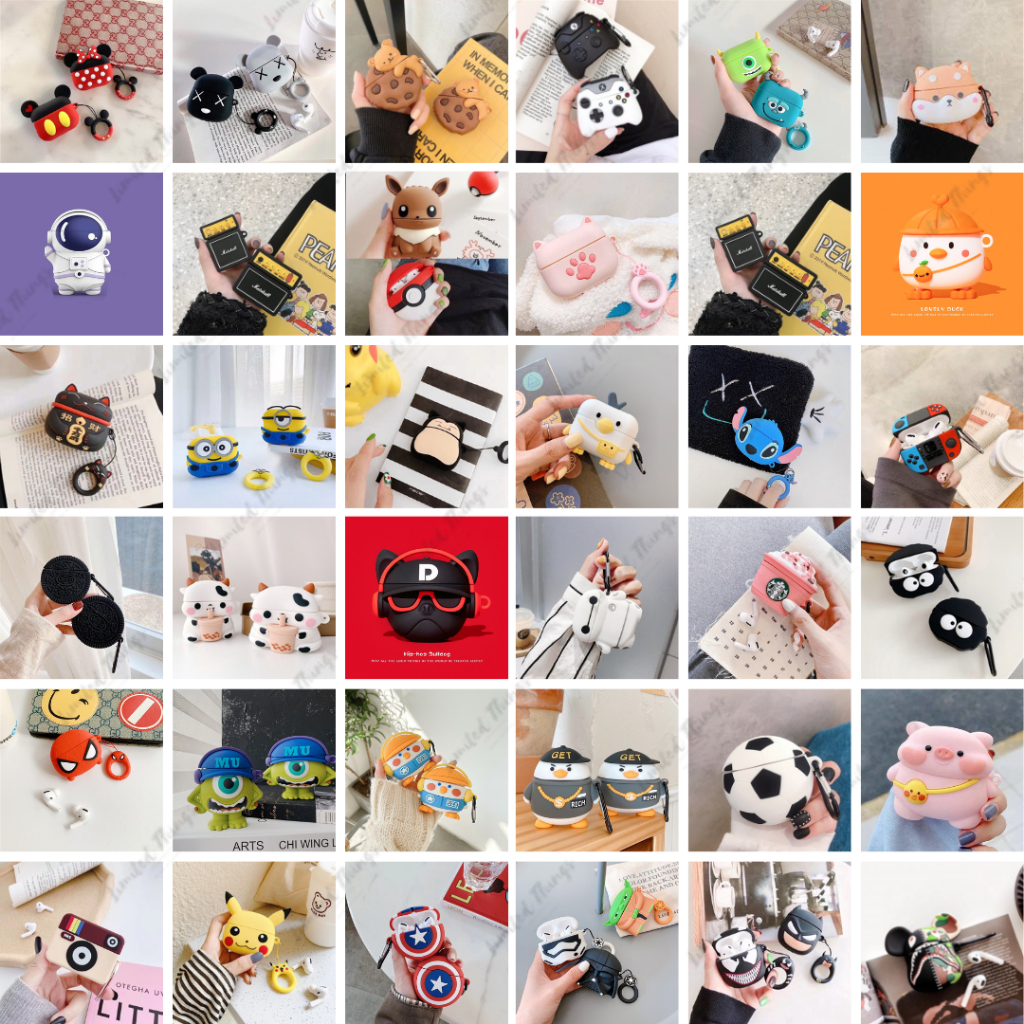 SOFT CASE Airpods Generasi Gen 3 Casing 2021 Character Corgi Pokemon Dino Chick Stereo Lovely Duck