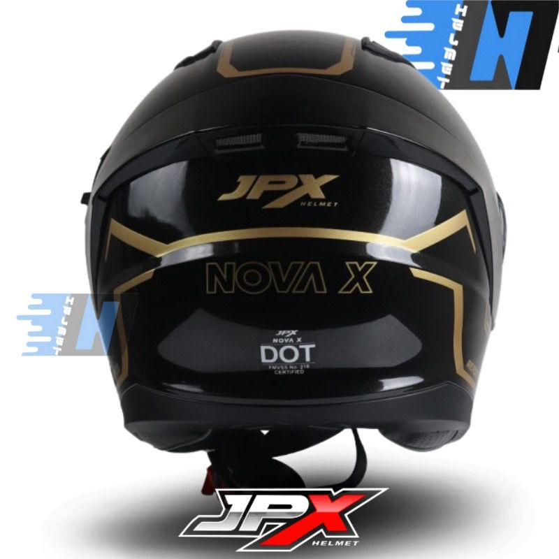 HELM JPX NOVA X HALF FACE DOUBLE VISOR FREE