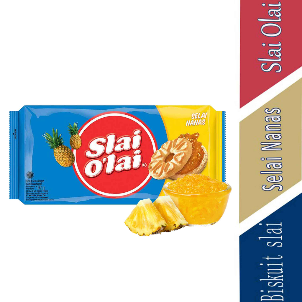 

SELAI OLAI- MAYORA BISKUIT- SELAI NANAS- 192gr