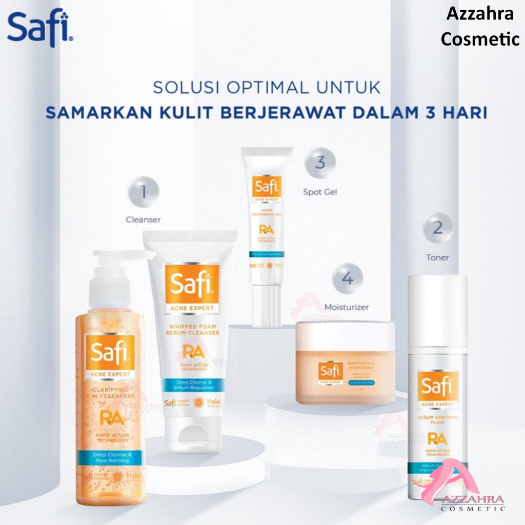 SAFI Acne Expert Series (Cleanser / 2 in 1 Cleanser &amp; Toner / Cream / Toner)