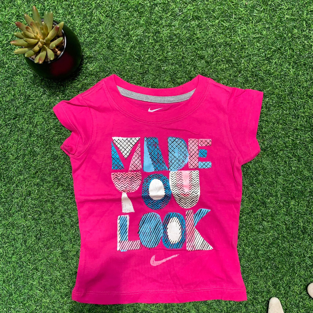 Sisa Ekspor Kaos Anak Perempuan NIKE Made You Look Branded