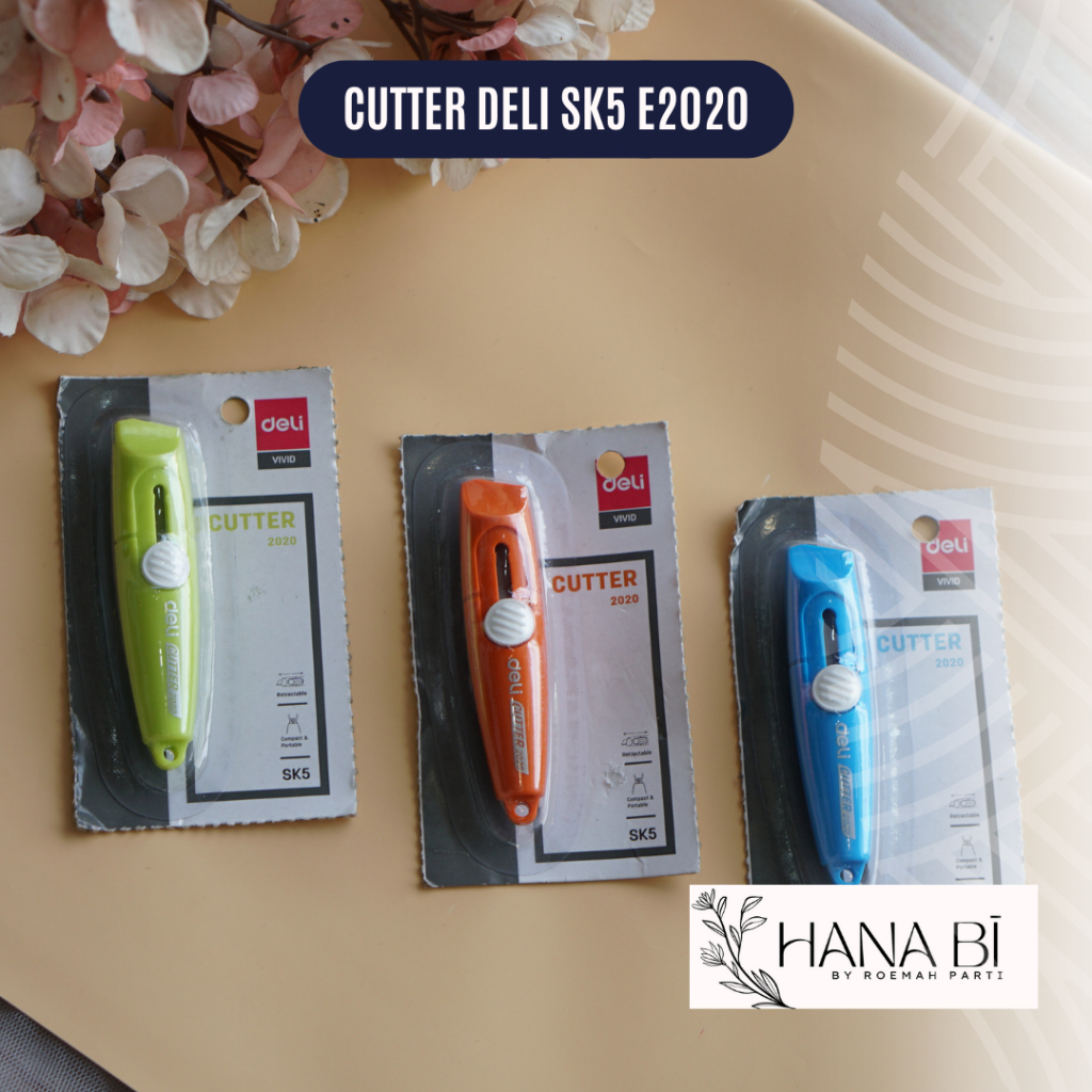 

Deli Cutter Compact dengan Bilah Baja SK5 Keras Agar Mudah Dipotong E2020