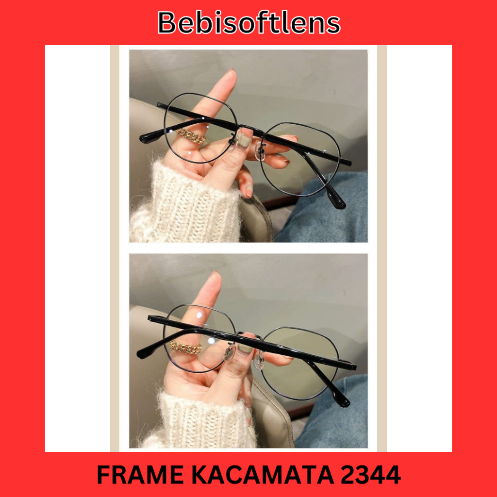 Kacamata Korea Kotak 2344 Kacamata Photocromic, Kacamata Bluecromic, kacamata Anti radiasiKaca Mata Minus Wanita Pria  Normal ,Kacamata Gaya, Kacamata Kotak, Kacamata Cat Eye / BB