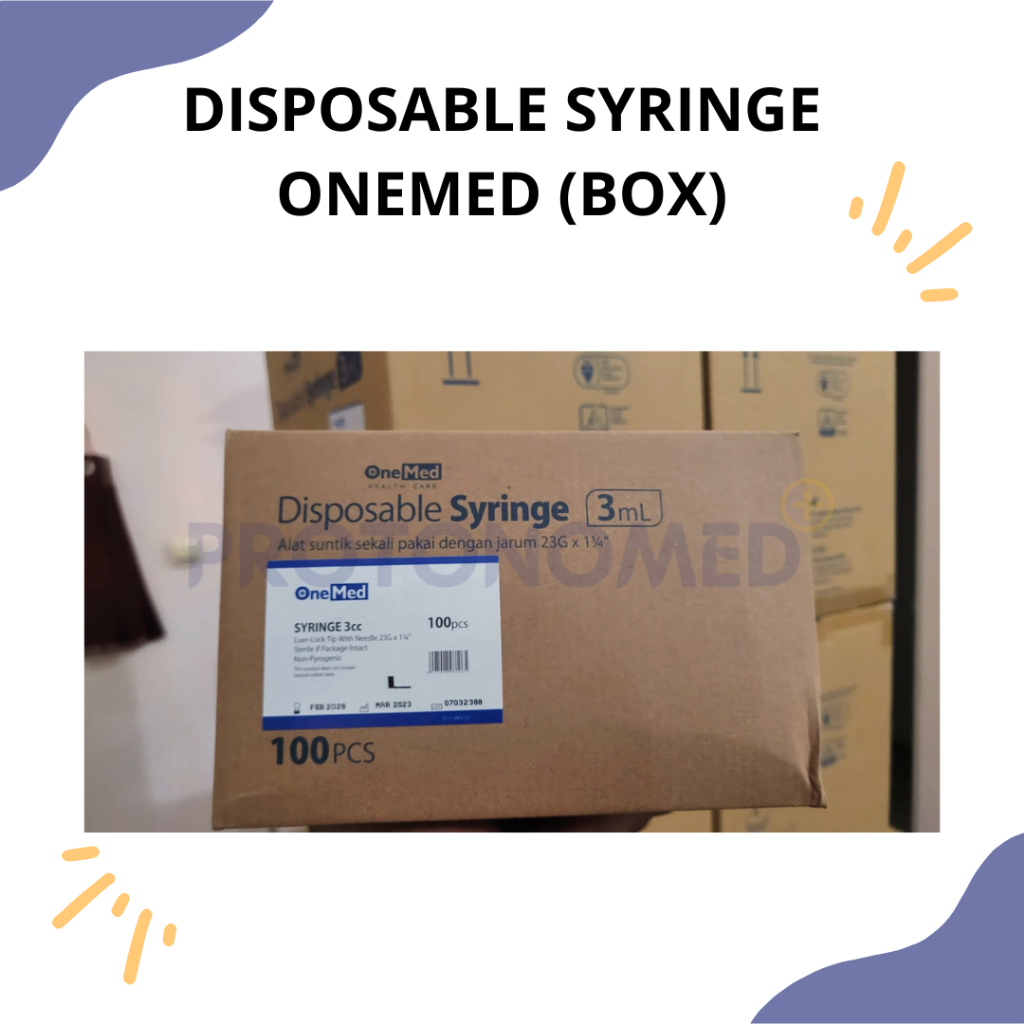 Syringe Onemed / Spuit Onemed 3 CC 3 ML 3CC 3ML (Box)