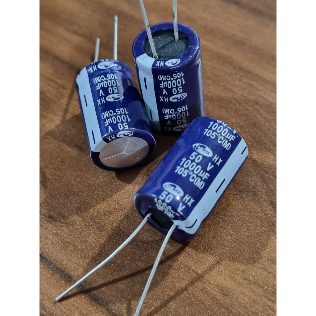 Kapasitor Capacitor ELCO 1000uf 50v / 1000 uf 50 v / 1000uf/50v Elko 1000uF 50V