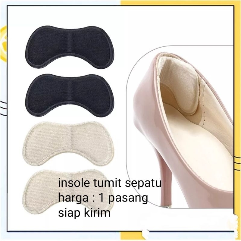 Insole Sepatu Wanita Pelindung Tumit Anti Lecet Sol Sepatu 1 pasang Stiker Bantalan Sepatu