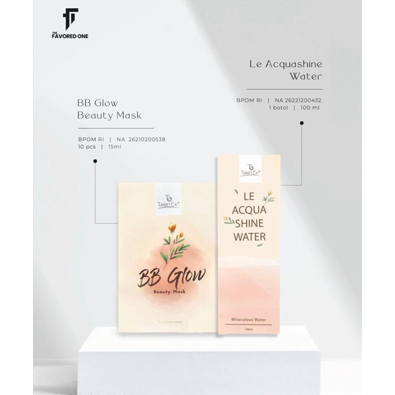 To Teen Ex | Lifting BB Glow Beauty Mask | Le Acqua Shine Water Spray | Lviors | The Favor One |
