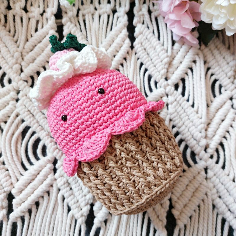 Amigurumi Cupcake /Amigurumi Kue / Boneka Kue Rajut / Boneka Rajut/ Boneka Kue