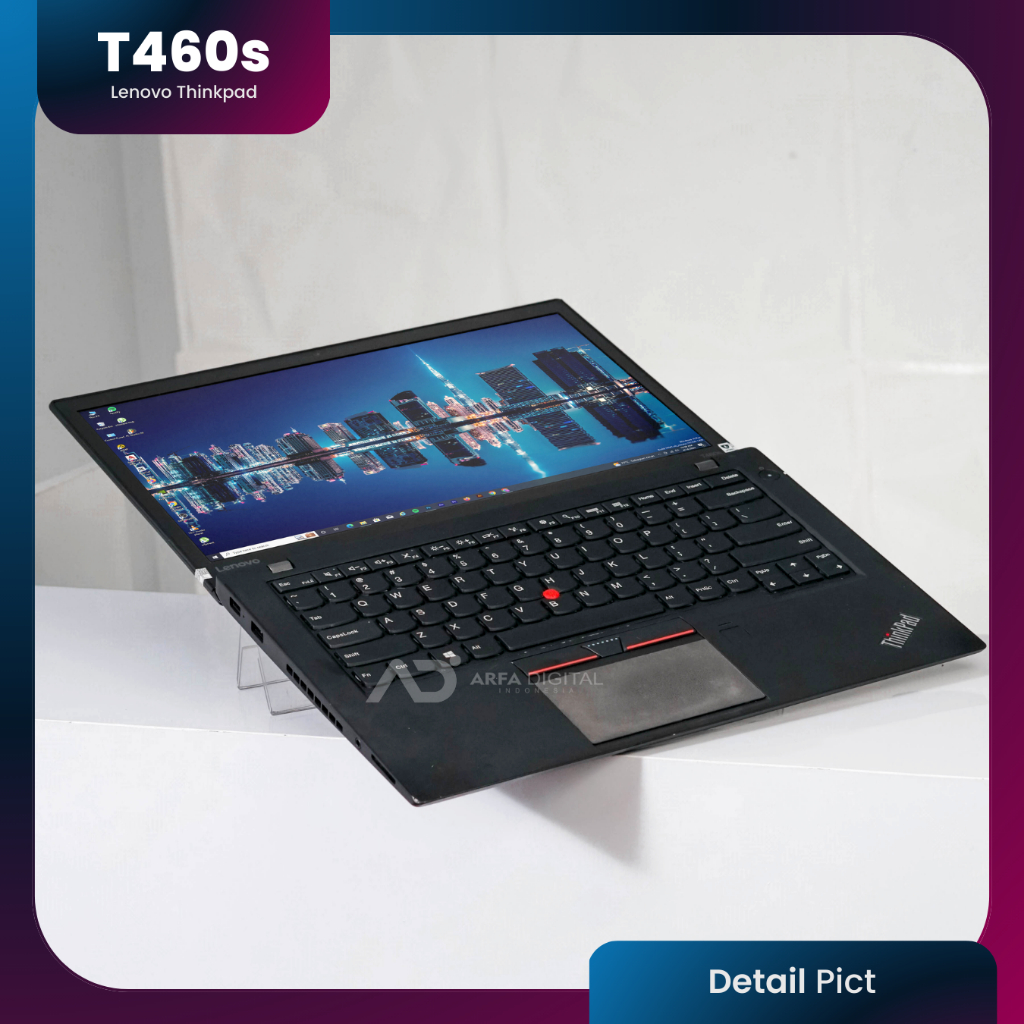 Laptop Lenovo Thinkpad T460s Core i7 Gen6 RAM 8GB SSD 256GB 14inch Bergaransi