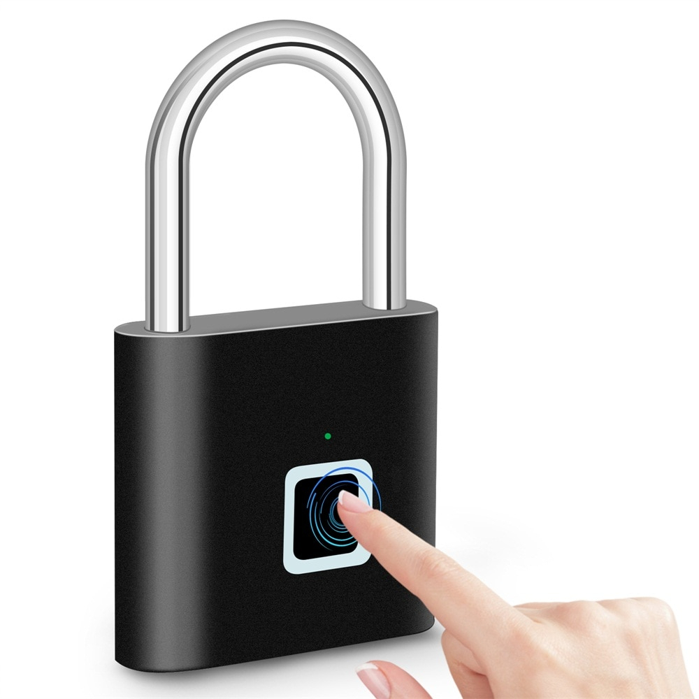 KERUI Keyless USB Charging Fingerprint Lock Smart Padlock Waterproof