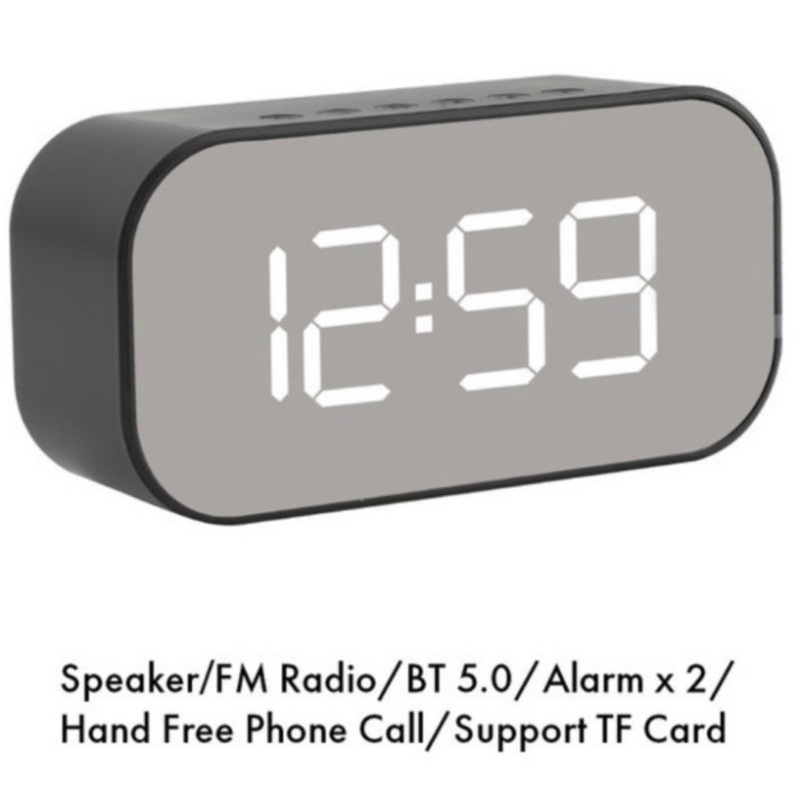 Inone Speaker Bluetooth Wireless with Alarm Clock FM Radio Portable