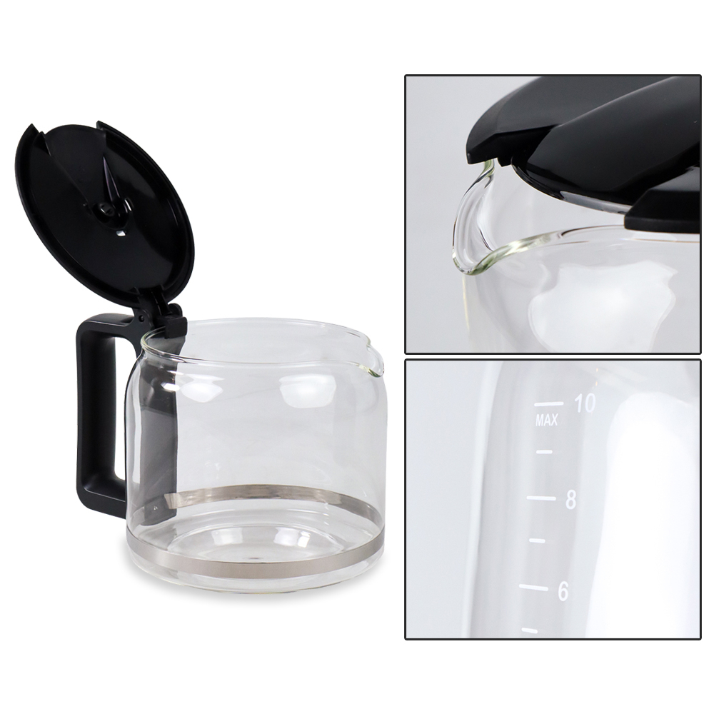 Mesin Kopi 2 in 1 Espresso Drip Bean Grinder LED 1.2L 220V - BG315T - Silver Black