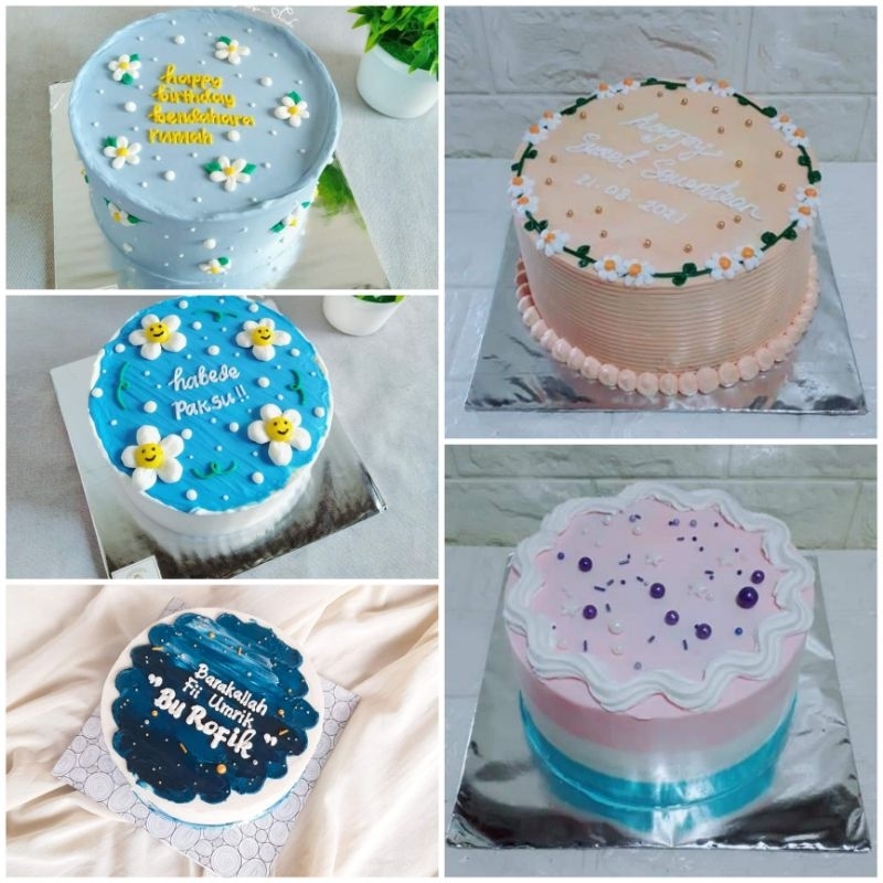 

Korean Cake | Kue Tart Kekinian,Tart Model Terbaru, Tart Model Korea (Size 18cm)