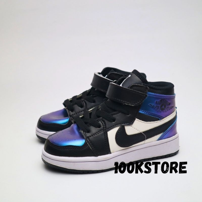 sepatu jordan anak laki laki blue galaxy high special edition shoes kids