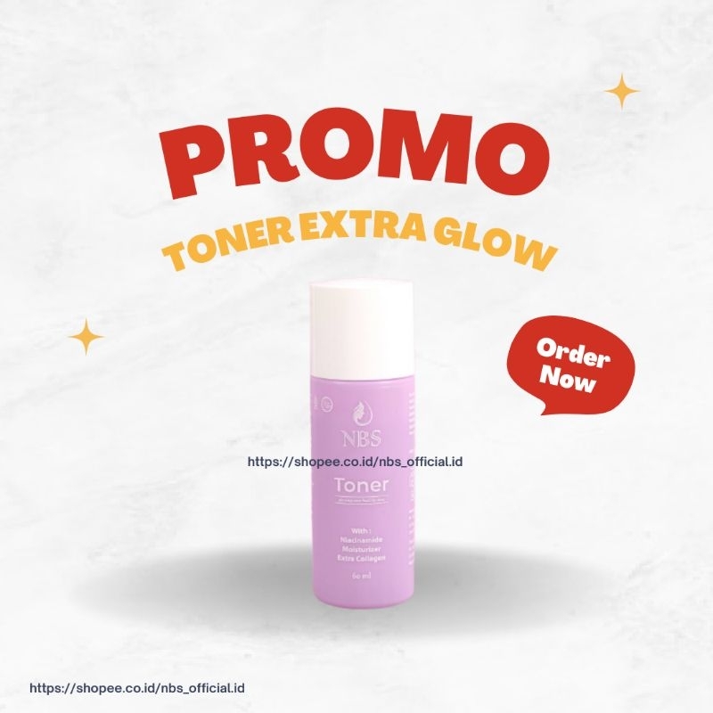 Face Toner NBS Extra Glow / Pembersih wajah NBS Skincare Original BPOM