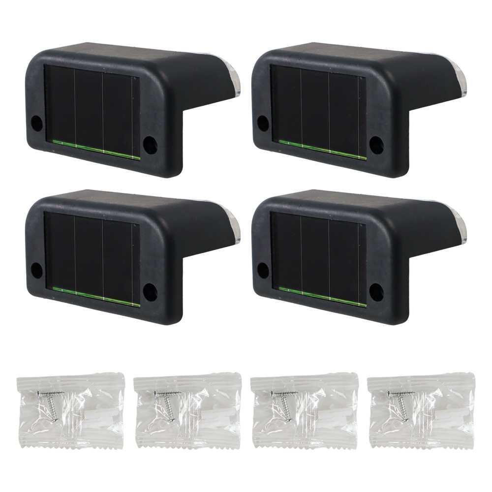 4Pcs Lampu Taman Hias Solar Tenaga Matahari Sensor Cahaya Otomatis Nyala Outdoor Anti Air Waterproof Warm White