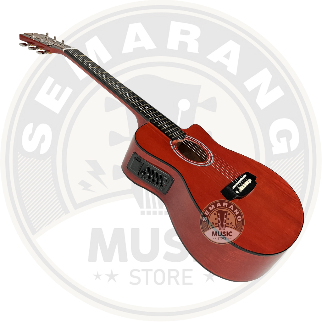 Gitar Akustik Elektrik ¾  Cole Clark Custom Tanam Besi Gitar 3/4 Cole Clark Custom Termurah Eq 7545R Paket Super Komplit